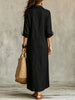 Gwen | Elegant Maxi Shirt Dress