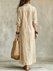 Gwen | Elegant Maxi Shirt Dress
