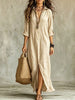 Gwen | Elegant Maxi Shirt Dress